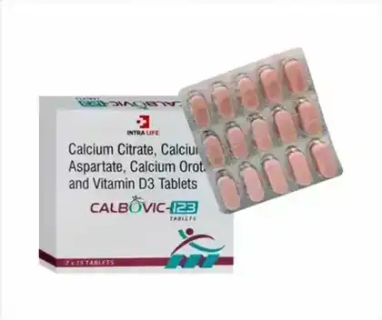 CALBOVIC-123 TABLET official Intra Life product image