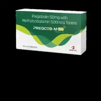PREGICOB-M-50 TABS official Intra Life product image