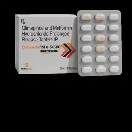 SUGAMIDE-M 0.5/500 TABS official Intra Life product image