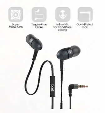 Boat Bassheads (220 Wired Earphones) - Intra Life promotional gift