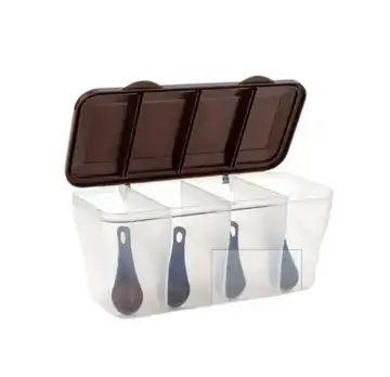 STORAGE CONTAINER 4 SECTION 4 SPOON - Intra Life promotional gift
