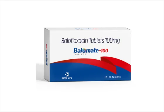 Balomate-100 Tabs Tab - Balofloxacin by Intra Life