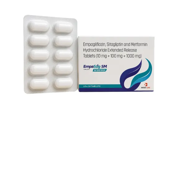 Empasug-Sm 10/100/1000 Tabs tab - Empagliflozin by Intra Life