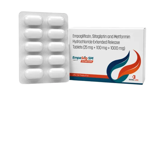 Empasug-Sm 25/100/1000 Tabs tab - Empagliflozin by Intra Life